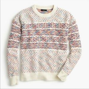 J. Crew genuine wool Fair Isle sweater size XS